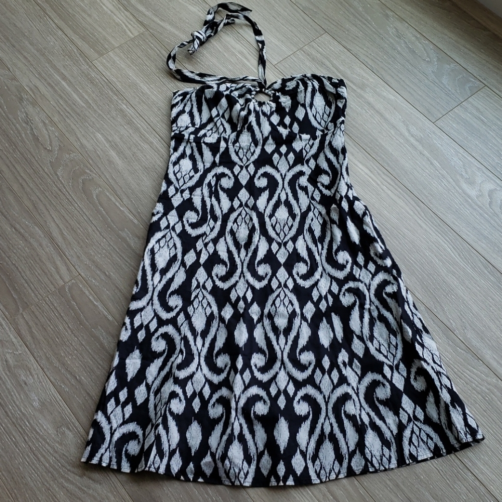 Esprit Collection black and white strapless dress